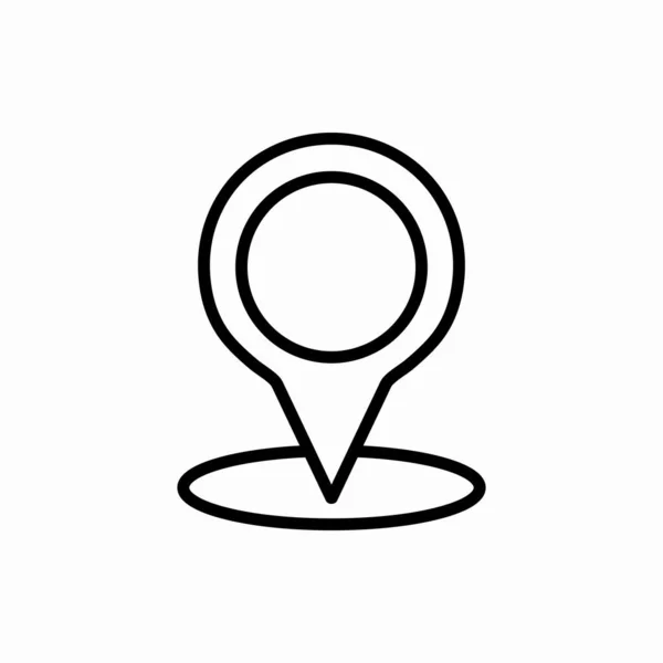 Desenhe Ícone Localização Ilustração Vetorial Localização Símbolo Para Web Móvel —  Vetores de Stock