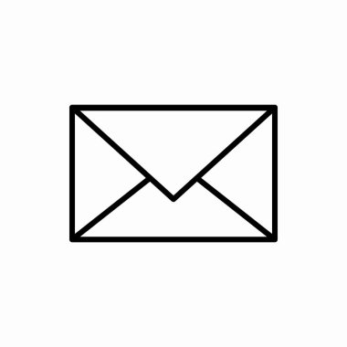 Posta simgesi. Posta vektör illüstrasyonu. Web ve mobil için sembol