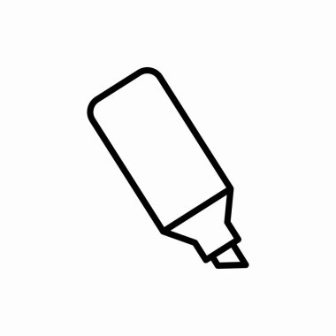 Taslak işaret simgesi. İşaretleyici vektör illüstrasyonu. Web ve mobil için sembol