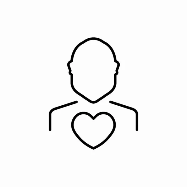 Περίγραμμα Άνθρωπος Αγάπη Icon Man Αγάπη Διάνυσμα Εικονογράφηση Σύμβολο Για — Διανυσματικό Αρχείο