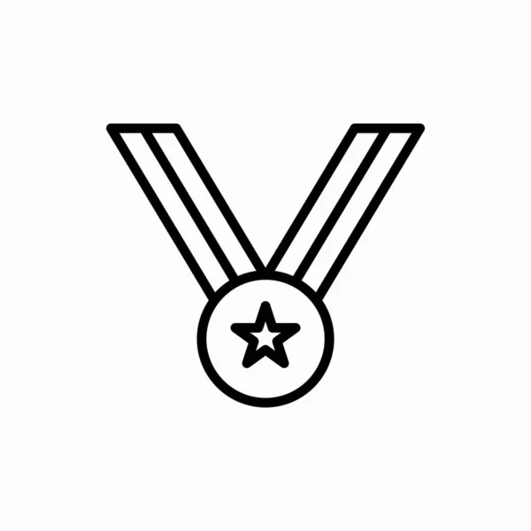 Иконка Медали Иллюстрация Медалью Символ Веб Мобильных Телефонов — стоковый вектор