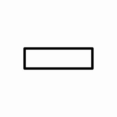 Taslak eksi simge. Eksi vektör çizimi. Web ve mobil için sembol