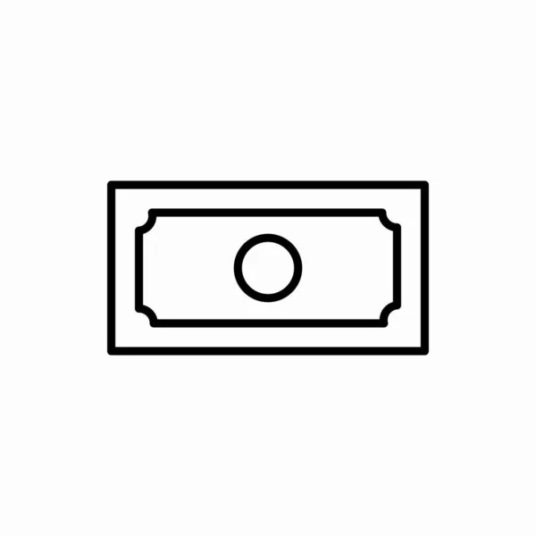 Outline Money Icon Money Vector Illustration Symbol Web Mobile — Stock Vector