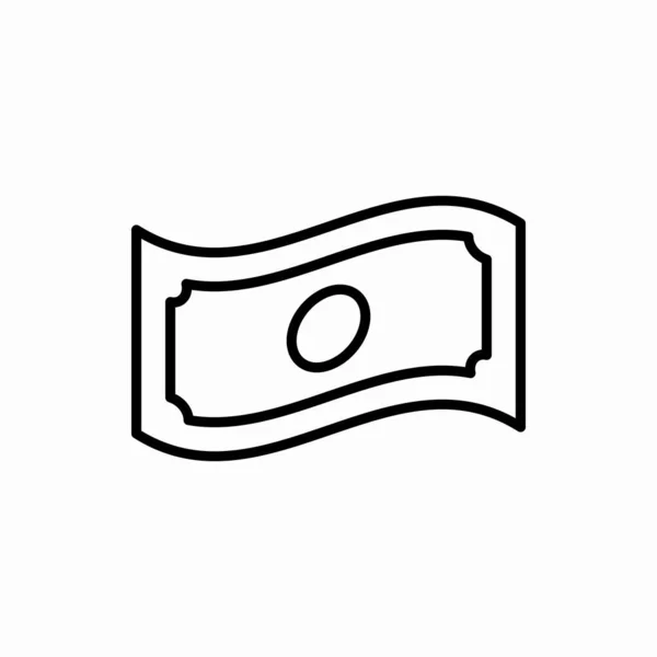 Esbozar Icon Money Dinero Ilustración Vectorial Símbolo Para Web Móvil — Vector de stock