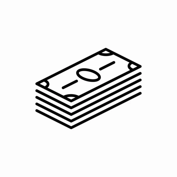 Outline Money Icon Money Vector Illustration Symbol Web Mobile — Stock Vector