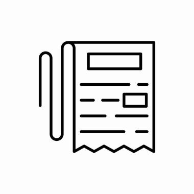 Gazete ikonu. Gazete vektörü illüstrasyonu. Web ve mobil için sembol