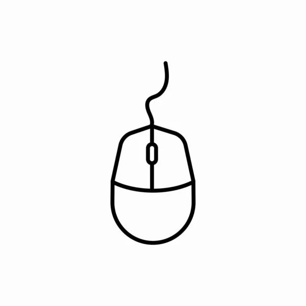 Outline Mouse Icon Mouse Vector Illustration 모바일을 — 스톡 벡터