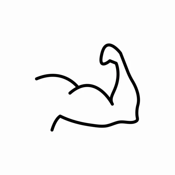 Décrivez Icône Musculaire Illustration Vectorielle Musculaire Symbole Pour Web Mobile — Image vectorielle