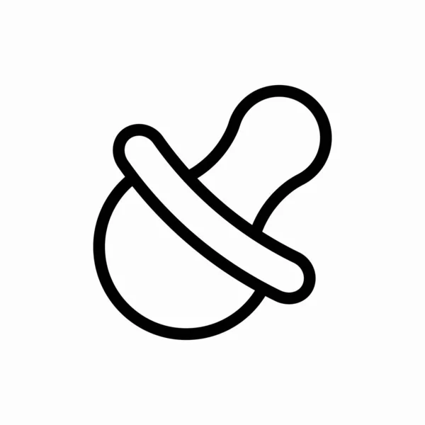 Начерк Значка Соска Векторні Ілюстрації Соска Символ Веб Мобільних Пристроїв — стоковий вектор