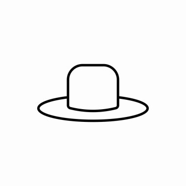 Outline old hat icon.Old hat vector illustration. Symbol for web and mobile clipart