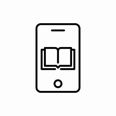 Çevrimiçi öğrenme simgesi. Çevrimiçi öğrenme vektörü illüstrasyonu. Web ve mobil için sembol