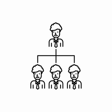 Taslak organizasyon simgesi. Organizasyon vektör illüstrasyonu. Web ve mobil için sembol
