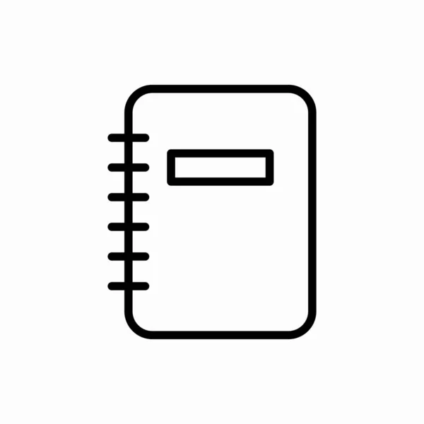 Ikona Osnovy Notebooku Ilustrace Vektoru Notebooku Symbol Pro Web Mobil — Stockový vektor