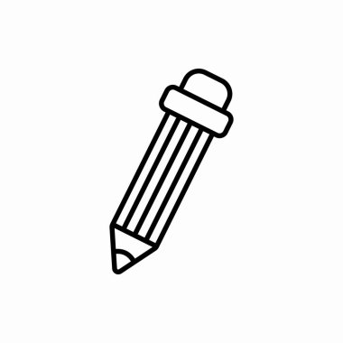 Taslak kalem simgesi. Kalem vektör çizimi. Web ve mobil için sembol