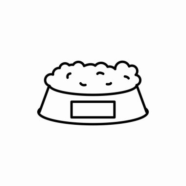 Evcil hayvan besin ikonu. Evcil hayvan besin vektörü çizimi. Web ve mobil için sembol