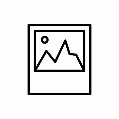 Görüntü ikonu. Resim vektör illüstrasyonu. Web ve mobil için sembol