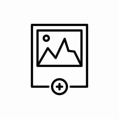 Görüntü ikonu. Resim vektör illüstrasyonu. Web ve mobil için sembol