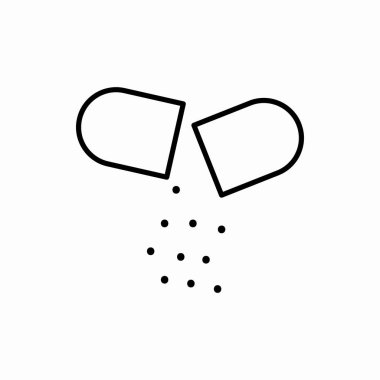 Taslak hap ikonu. Hap vektör illüstrasyonu. Web ve mobil için sembol