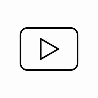 Taslak oynatma simgesi. Vektör illüstrasyonunu oynat. Web ve mobil için sembol