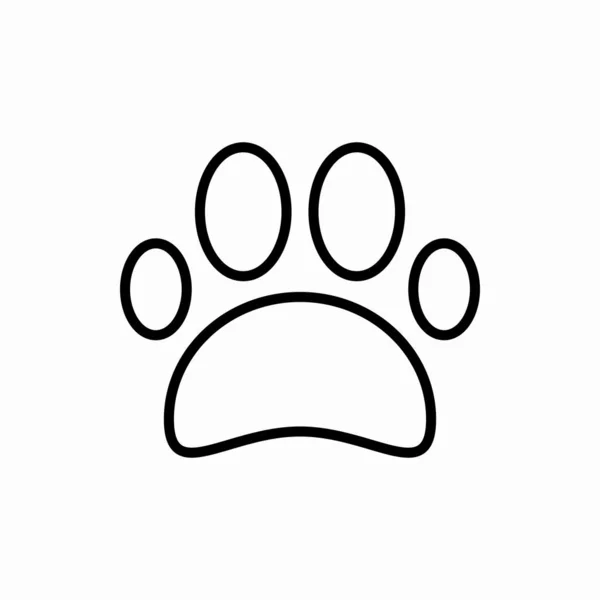 Outline Paw Icon Paw Vector Illustration Symbol Web Mobile — Stock Vector