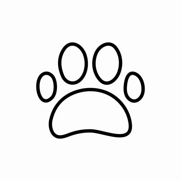 Outline Paw Icon Paw Vector Illustration Symbol Web Mobile — Stock Vector