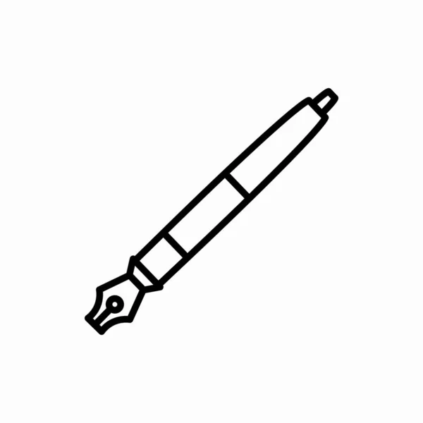 Outline Pen Icon Pen Vector Illustration 모바일을 — 스톡 벡터