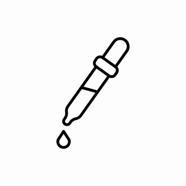 Ikona Pipety Szkicowej Ilustracja Wektora Pipety Symbol Sieci Telefonu Komórkowego — Wektor stockowy