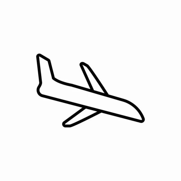 Ikona Lądowania Samolotu Ilustracja Wektora Lądowania Samolotu Symbol Sieci Telefonu — Wektor stockowy