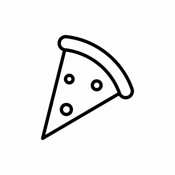 Outline Pizza Icon Pizza Vector Illustration Symbol Web Mobile — Stock Vector