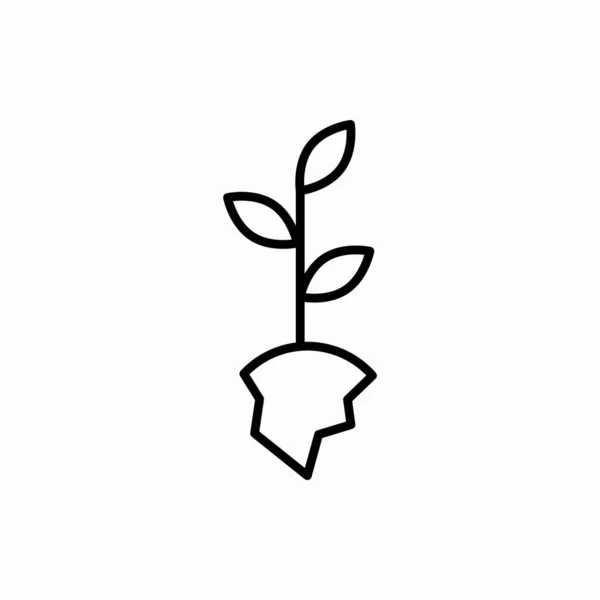 Décrivez Icône Des Plantes Illustration Vectorielle Végétale Symbole Pour Web — Image vectorielle