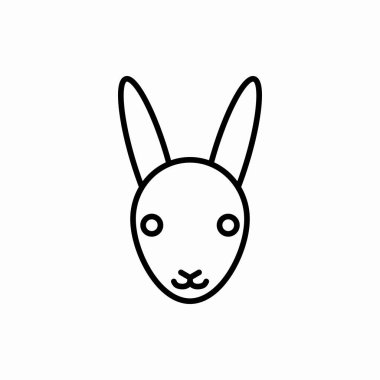 Taslak tavşan ikonu. Tavşan vektör çizimi. Web ve mobil için sembol