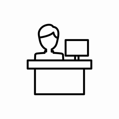 Taslak kabul simgesi. Resepsiyon vektör çizimi. Web ve mobil için sembol