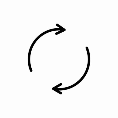 Taslak yenileme simgesi. Vektör illüstrasyonunu tazele. Web ve mobil için sembol