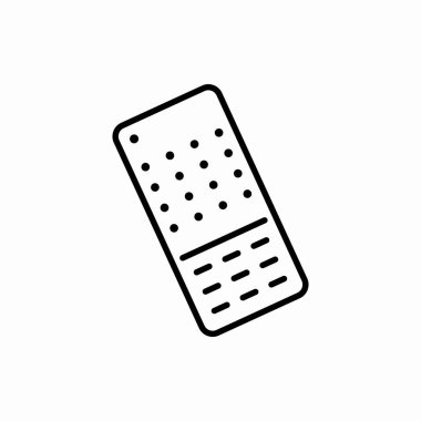 Taslak uzaktan kontrol simgesi. Uzaktan denetleyici vektör illüstrasyonu. Web ve mobil için sembol