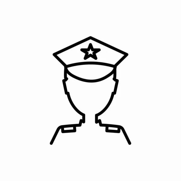 Обрисуйте Полицейскую Иконку Символ Веб Мобильных Телефонов — стоковый вектор