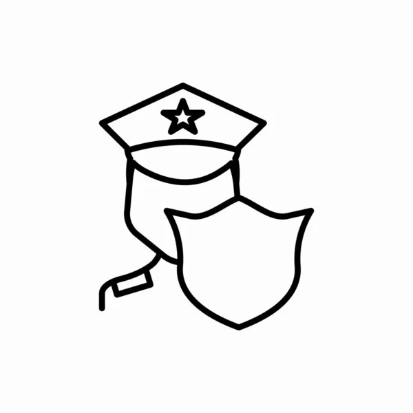 Ilustrație Vectorială Poliției Simbolul Pentru Web Mobil — Vector de stoc
