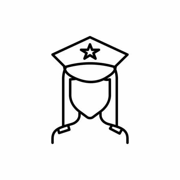 Обрисуйте Полицейскую Иконку Символ Веб Мобильных Телефонов — стоковый вектор