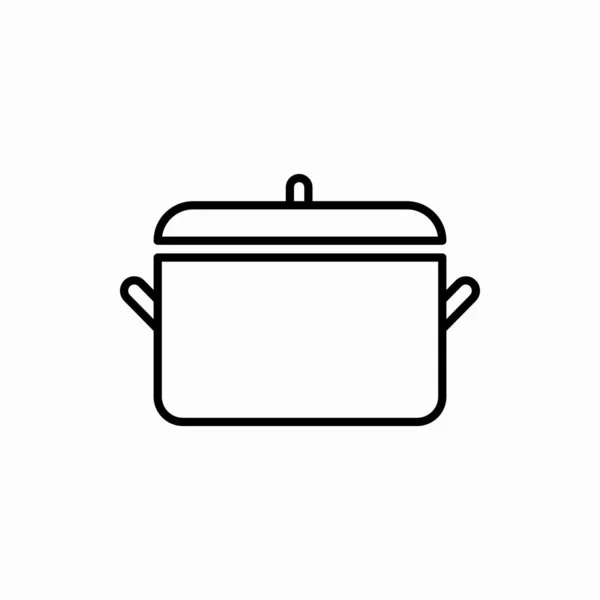 Illustrazione Del Vettore Del Pot Icon Pot Simbolo Web Mobile — Vettoriale Stock