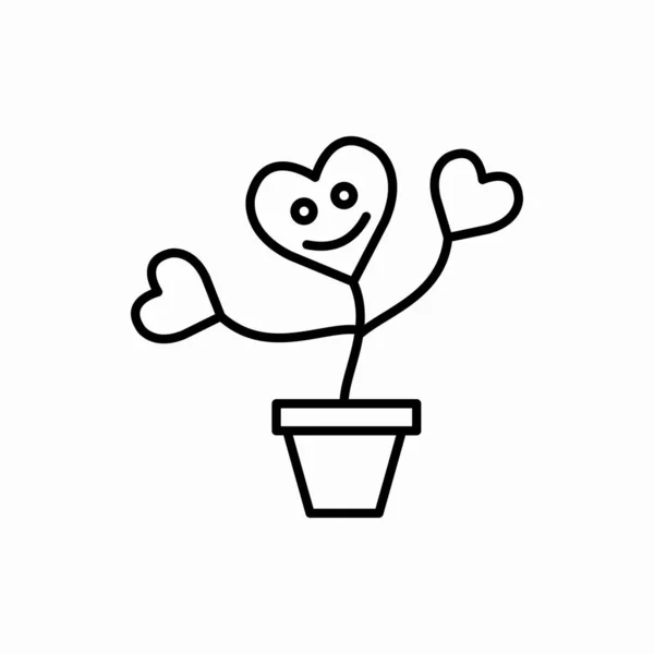 Décrivez Icône Fleur Pot Illustration Vectorielle Fleur Pot Symbole Pour — Image vectorielle