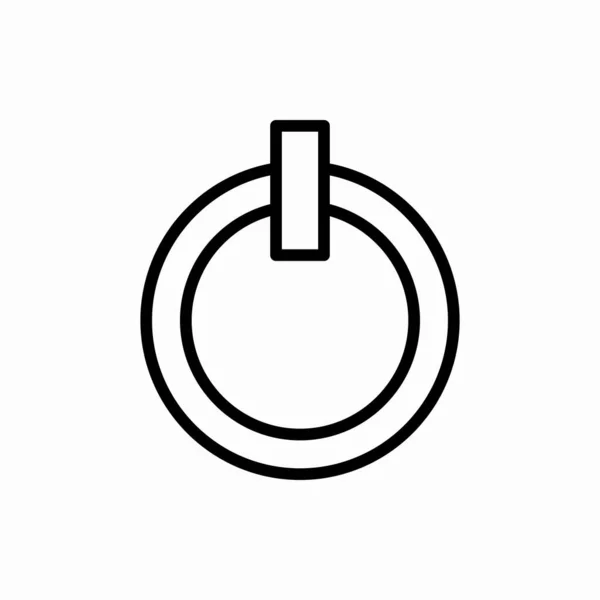 Ikona Silového Obrysu Ilustrace Vektoru Napájení Symbol Pro Web Mobil — Stockový vektor