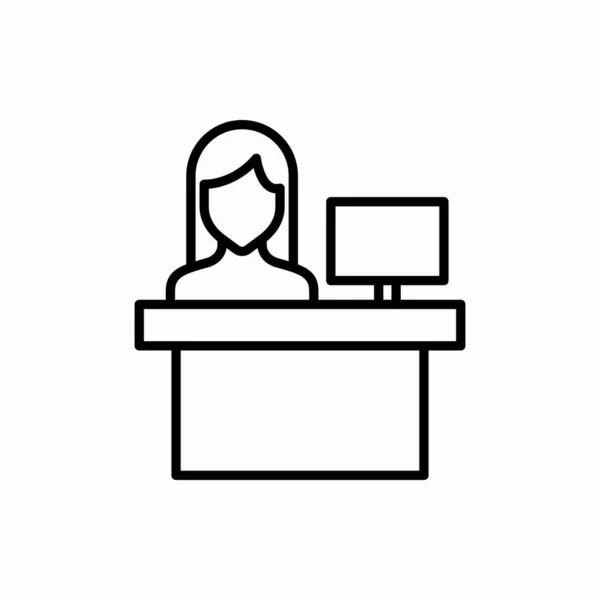 Illustrazione Del Vettore Ricezione Icon Reception Simbolo Web Mobile — Vettoriale Stock