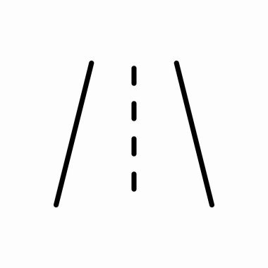 Ana yol simgesi. Yol vektör çizimi. Web ve mobil için sembol