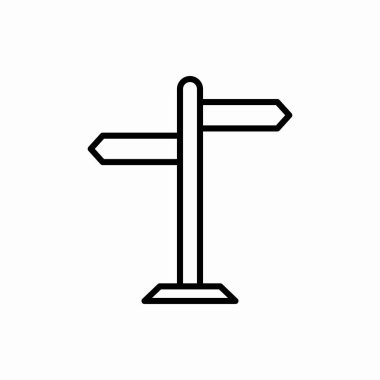 Yol tabelası simgesi. Yol işareti illüstrasyonu. Web ve mobil için sembol