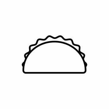 Ana hatlı sandviç ikonu. Sandviç vektör illüstrasyonu. Web ve mobil için sembol