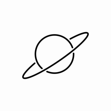 Satürn ikonu. Satürn vektör çizimi. Web ve mobil için sembol