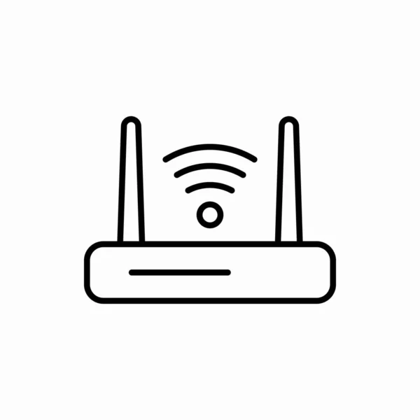 Outline Router Icon Router Vector Illustration 모바일을 — 스톡 벡터