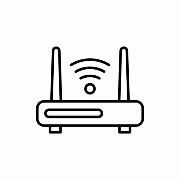 Outline Router Icon Router Vector Illustration 모바일을 — 스톡 벡터