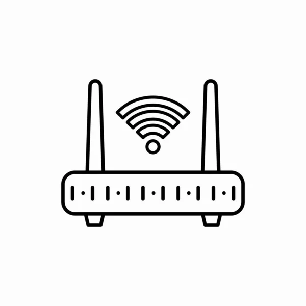 Outline Router Icon Router Vector Illustration 모바일을 — 스톡 벡터