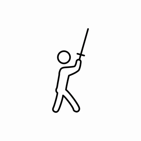 Umriss Samurai Icon Samurai Vektor Illustration Symbol Für Web Und — Stockvektor