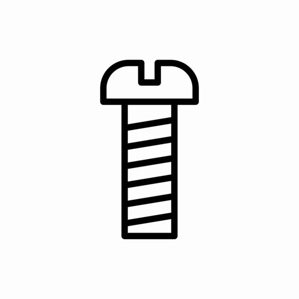 Контур Значка Винта Векторная Иллюстрация Символ Веб Мобильных Телефонов — стоковый вектор